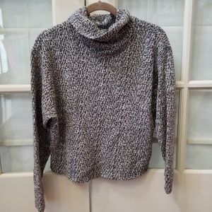 American Apparel boucle knit sweater cowl neck S